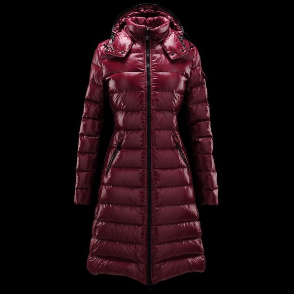 Moncler Moda Claret lunghi Mock Collar Slim caldo Cappotti uscita